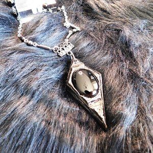 Onyx Obelisk Necklace